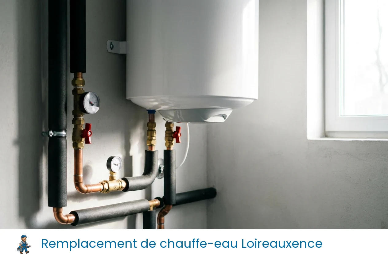 Remplacement de chauffe-eau à Loireauxence