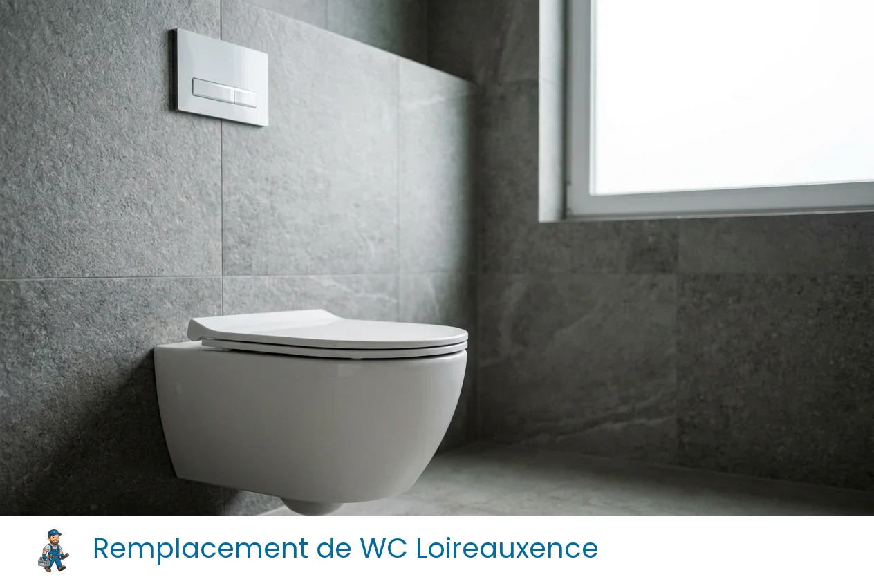 Remplacement de WC à Loireauxence