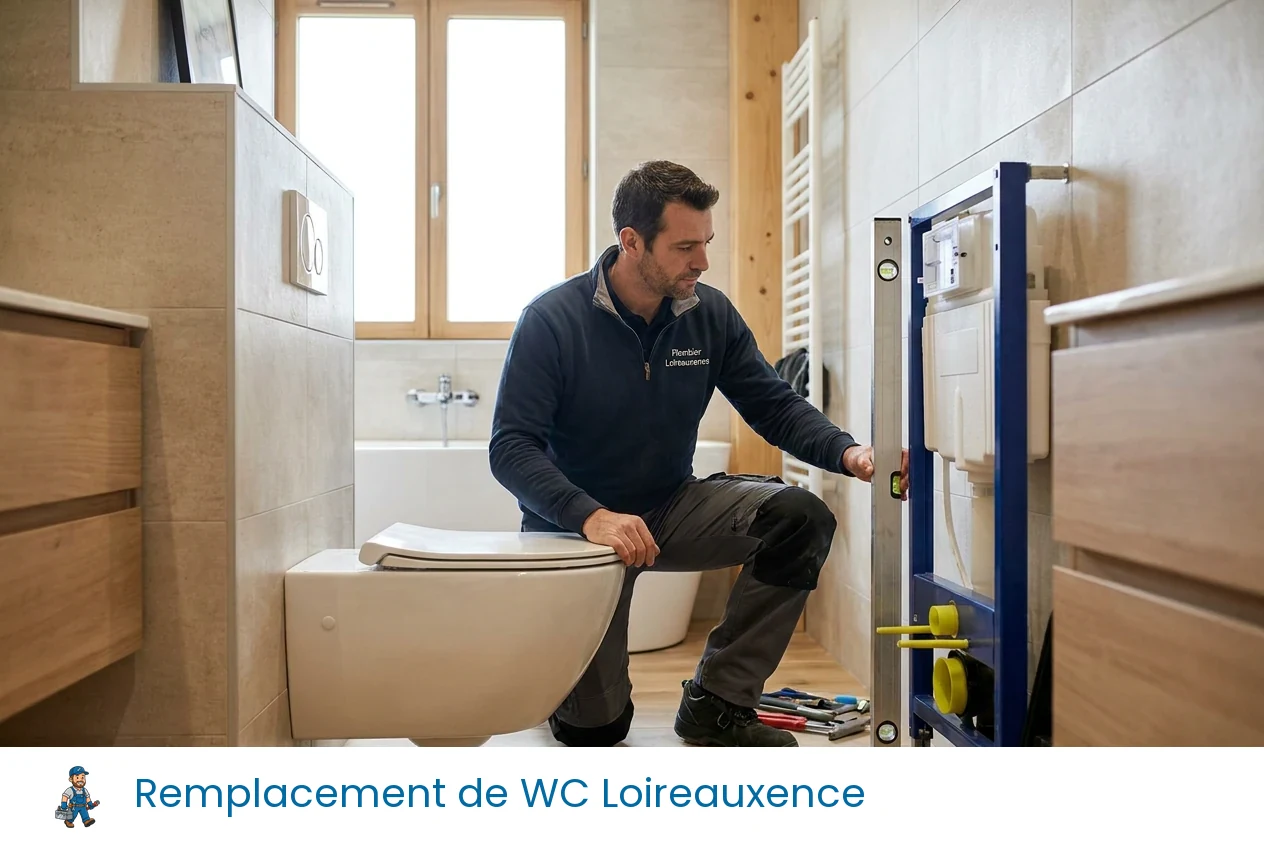 Remplacement de WC à Loireauxence